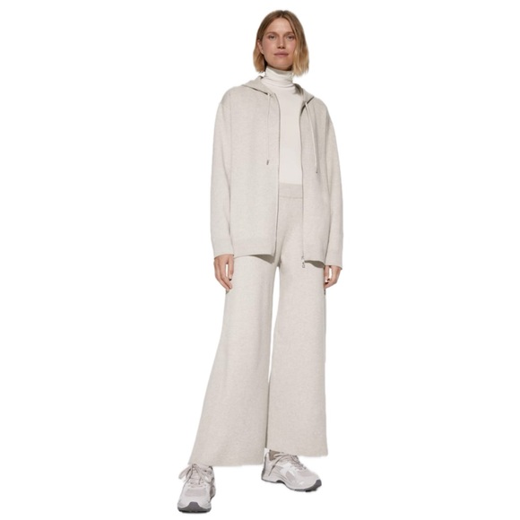 Oysho Side Rib Straight Leg Knit Trousers Size Large - Picture 2 of 6